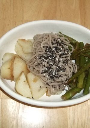 流水麺を使った野菜サラダ-レシピのメイン写真