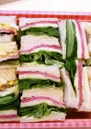 お弁当☆３種類のサンドイッチ-レシピのメイン写真