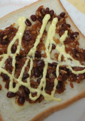 納豆ひしお de チーズマヨトースト-レシピのメイン写真