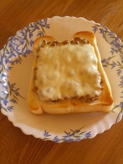 納豆トースト-レシピのメイン写真