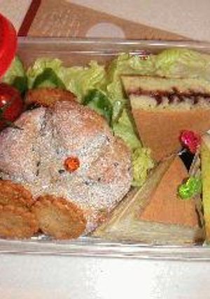 グラハムパンサンドとパンケーキのお弁当　●for女子高生-レシピのメイン写真