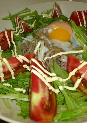 夏にぴったり♪サラダ蕎麦-レシピのメイン写真