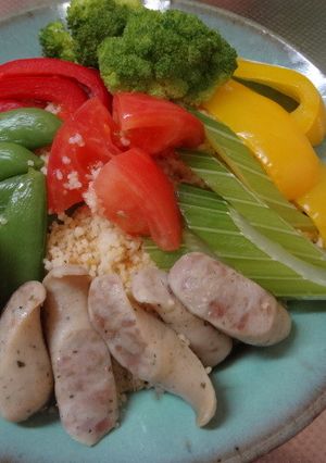 たっぷり蒸し野菜で簡単！具沢山クスクス☆-レシピのメイン写真