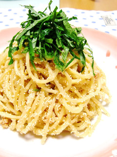 ✿たらこのバター醤油パスタ~大葉のせ~✿-レシピのメイン写真