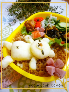 あつぅーーい;;くまちゃん*キャラ弁*-レシピのメイン写真