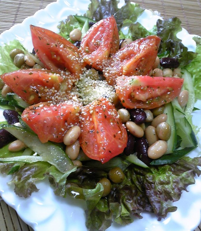 トマトとサラダ トマトサラダ by JuJuKueche 【クックパッド】 簡単