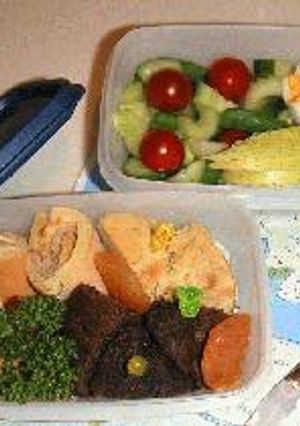 パンケーキとマフィンのお弁当　●for女子高生-レシピのメイン写真