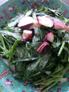 たこと空芯菜のマヨネーズあえ-レシピのメイン写真