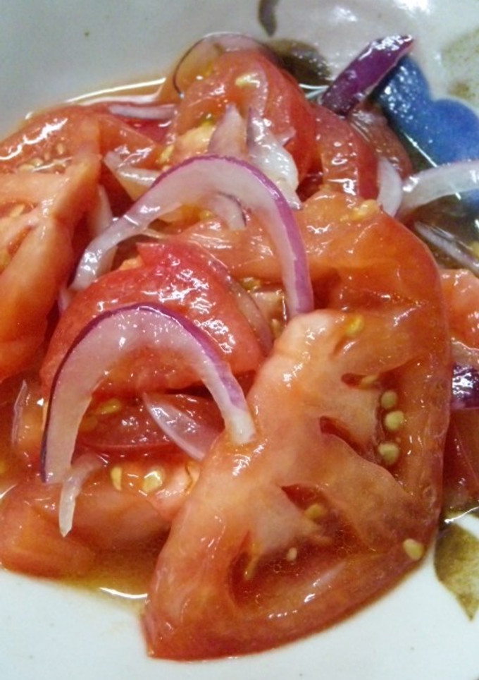 トマト消費！完熟トマトと紫玉ねぎのマリネ-レシピのメイン写真