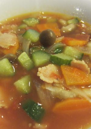 ベーコンと野菜たっぷり★トマトスープ-レシピのメイン写真