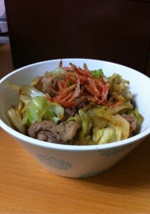 ご飯がすすむ☆豚肉とキャベツの中華炒め☆-レシピのメイン写真