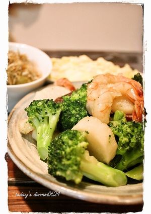 えびとブロッコリーのゆずこしょう炒め-レシピのメイン写真
