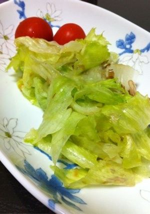 簡単レタスサラダ-レシピのメイン写真
