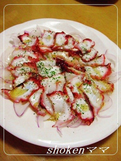 タコのカルパッチョ♪-レシピのメイン写真