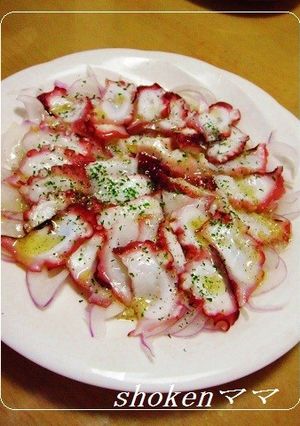 タコのカルパッチョ♪-レシピのメイン写真
