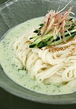 ひやむぎのきゅうりと豆乳仕立て-レシピのメイン写真