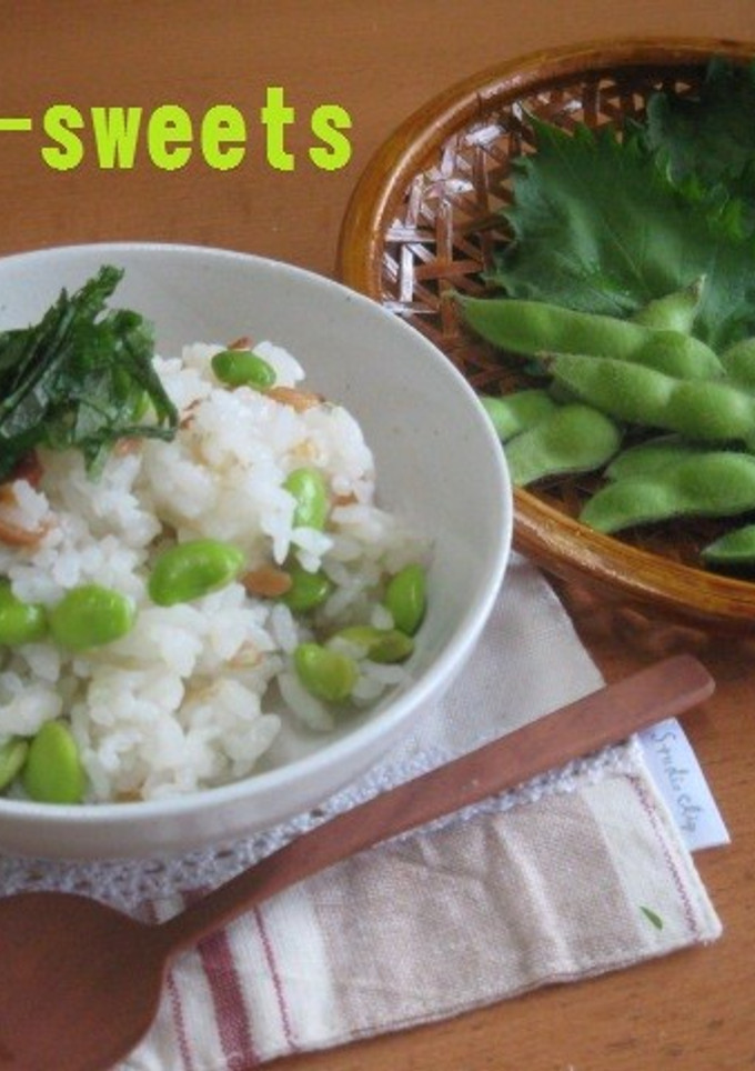 枝豆収穫☆枝豆と梅のご飯-レシピのメイン写真