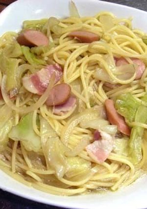 キャベツ玉ねぎ醤油パスタ 【冷やし】-レシピのメイン写真