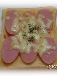 ✿スイートチリ魚肉ソーセージ トースト✿-レシピのメイン写真
