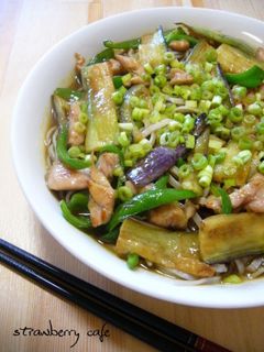 夏野菜で冷やしカレーそば!-レシピのメイン写真