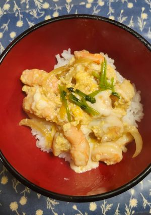 海老卵丼（親子丼風）-レシピのメイン写真