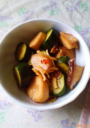えりんぎときゅうりの醤油づけ-レシピのメイン写真