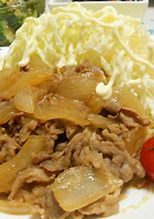 定食風の梅生姜焼き-レシピのメイン写真