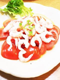 トマトと甘えびのマリネ風サラダ❤-レシピのメイン写真