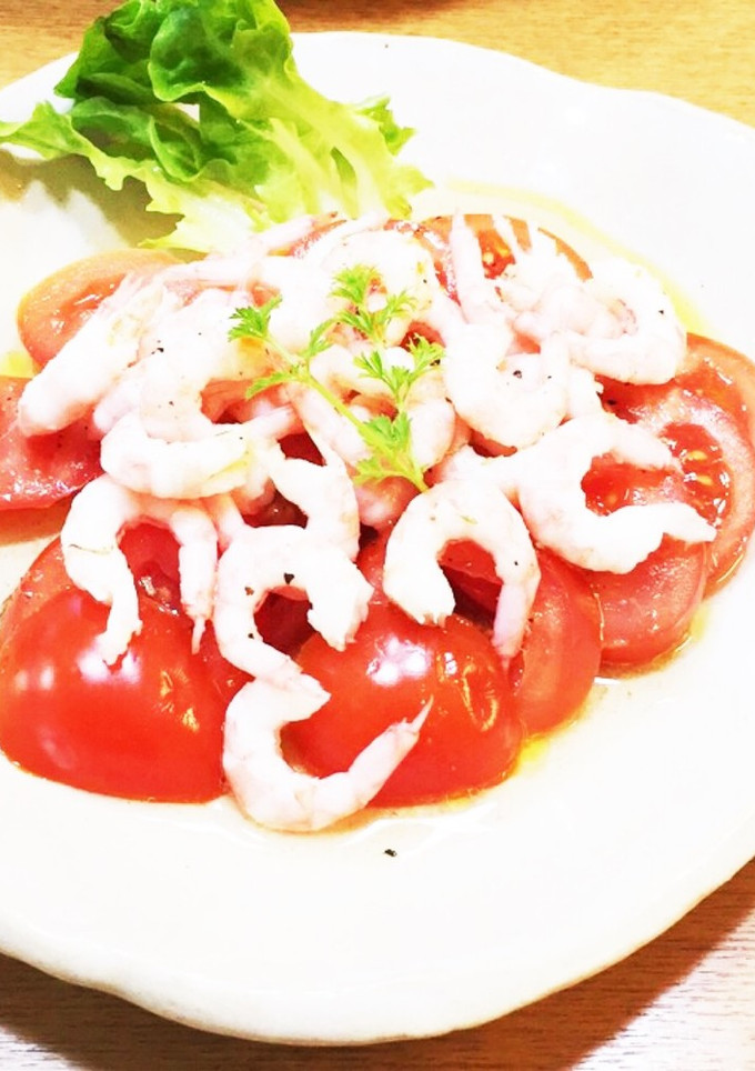 トマトと甘えびのマリネ風サラダ❤-レシピのメイン写真