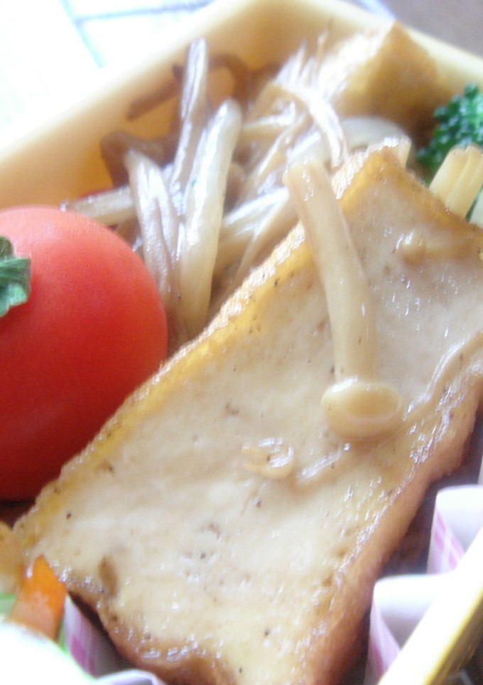 厚揚げ＆もやし＆えのきの醤油バター炒め-レシピのメイン写真
