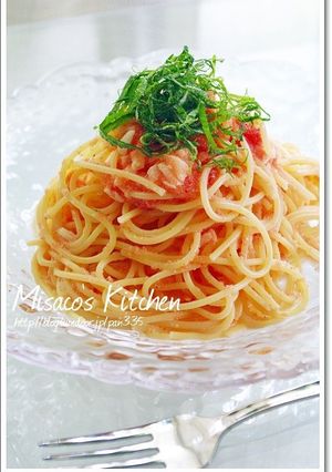 簡単！美味しい！明太子の冷製パスタ♪-レシピのメイン写真