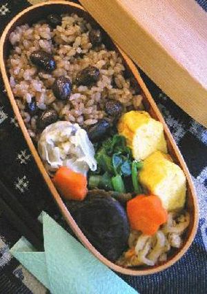 黒豆入り玄米ご飯のお弁当　●for女子高生-レシピのメイン写真