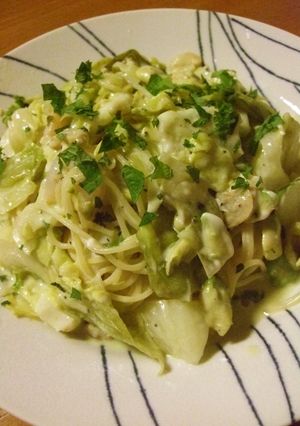甘キャベツ&アボガドのマヨ冷製パスタ-レシピのメイン写真