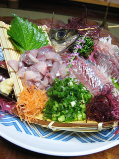 冷涼感な鯵の刺身-レシピのメイン写真