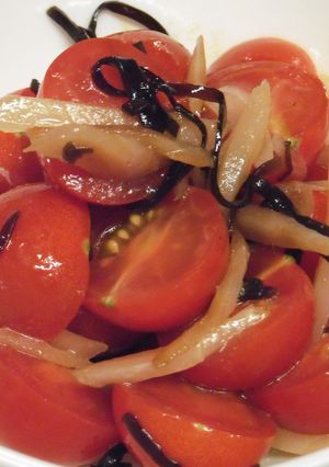 *ごはんにのっけて 塩昆布トマト*-レシピのメイン写真