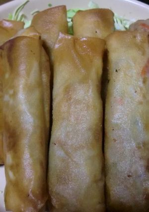挽肉で作る根菜入り春巻き-レシピのメイン写真