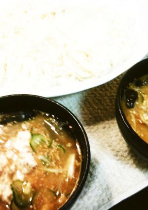 冷や汁素麺-レシピのメイン写真