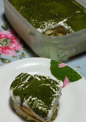 抹茶のババロア風デザート(*^^*)-レシピのメイン写真