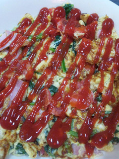 簡単トマトとほうれん草のチーズオムレツ-レシピのメイン写真