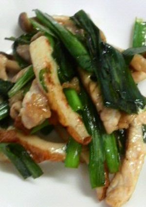 豚肉とニラのオイスターソース炒め-レシピのメイン写真