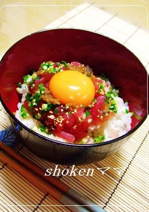 超簡単!まぐろのたたき丼ユッケ風♪-レシピのメイン写真
