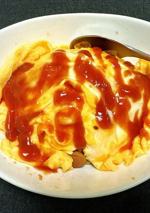 簡単!バター醤油オムライス-レシピのメイン写真