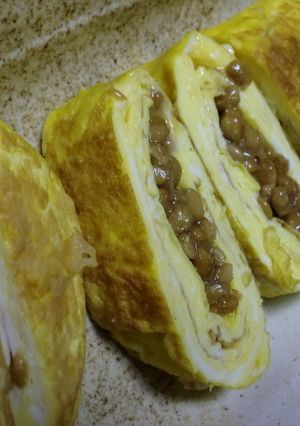 納豆オムレツ-レシピのメイン写真