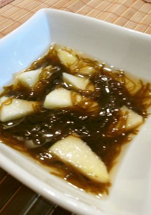 美容にも～♪もずくりんご☆-レシピのメイン写真