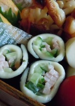 キュウリとハムのチーズのり巻き-レシピのメイン写真