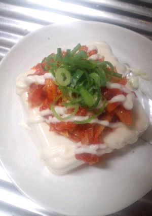 キムチのっけ豆腐-レシピのメイン写真