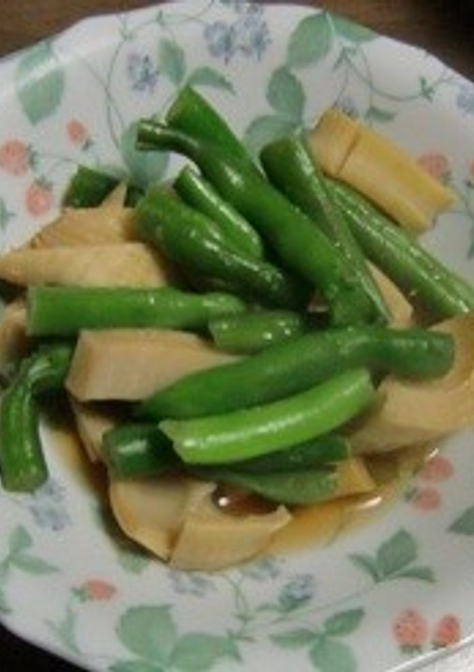 筍といんげんの冷たい煮物-レシピのメイン写真