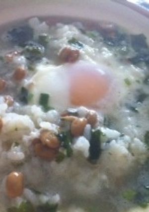 カンタンだけどしっかり栄養！！納豆雑炊-レシピのメイン写真