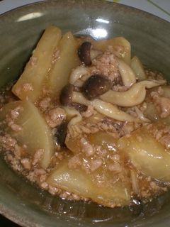レンジにお任せ♪大根のスタミナ煮物♪-レシピのメイン写真