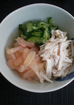 新生姜の冷やしだし茶漬け-レシピのメイン写真